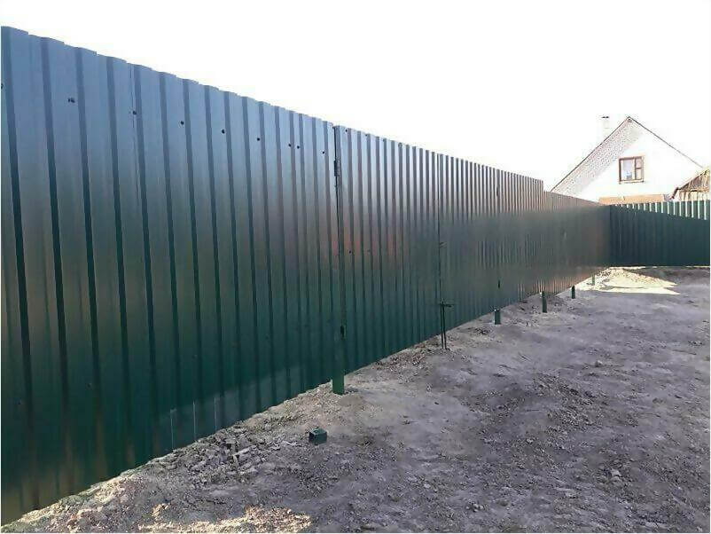 Забор, ворота, калитка из зеленого профлиста 150м фото 5 в Жезказгане