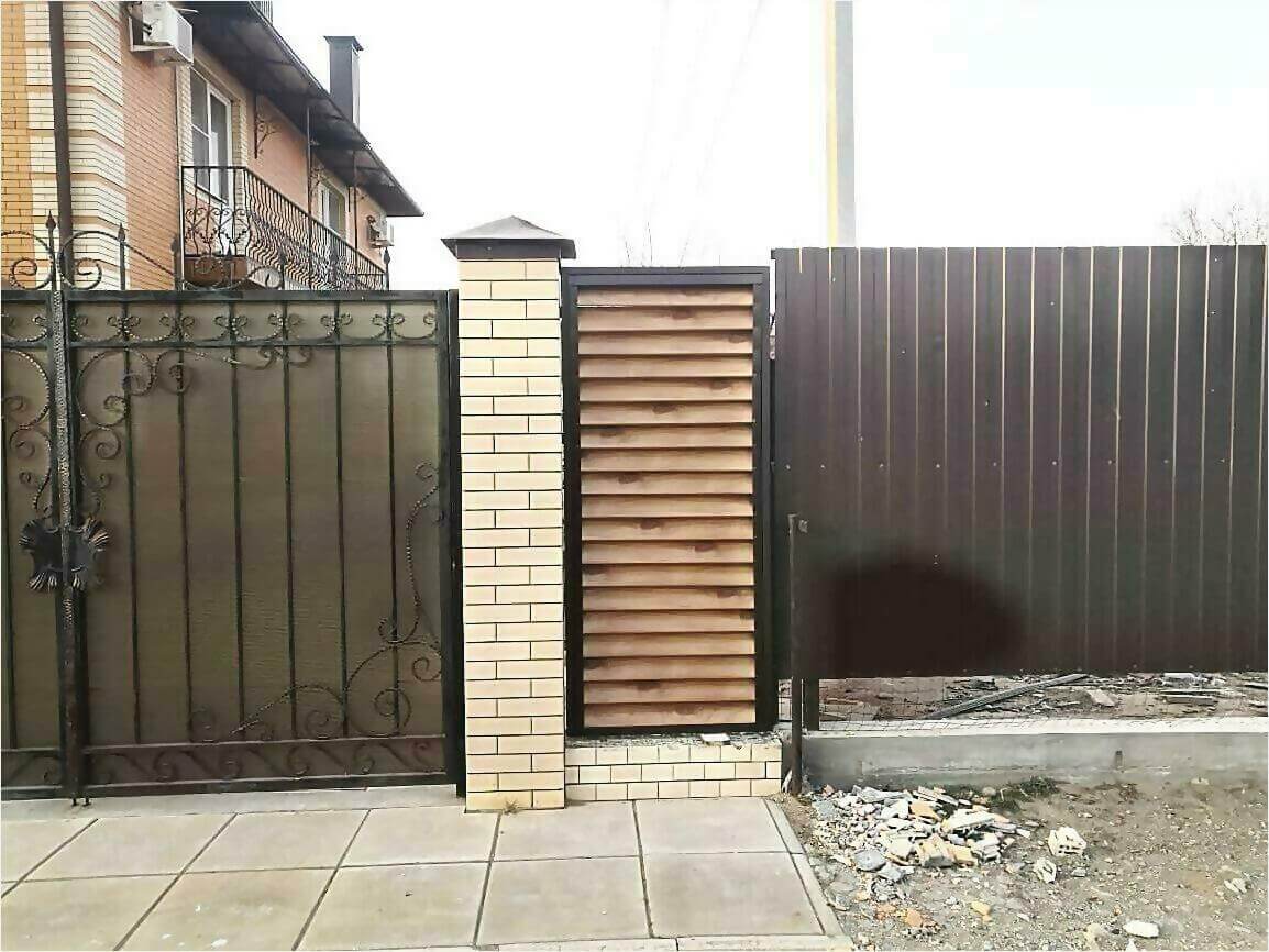 Забор жалюзи 50м светлое дерево фото9 в Жезказгане