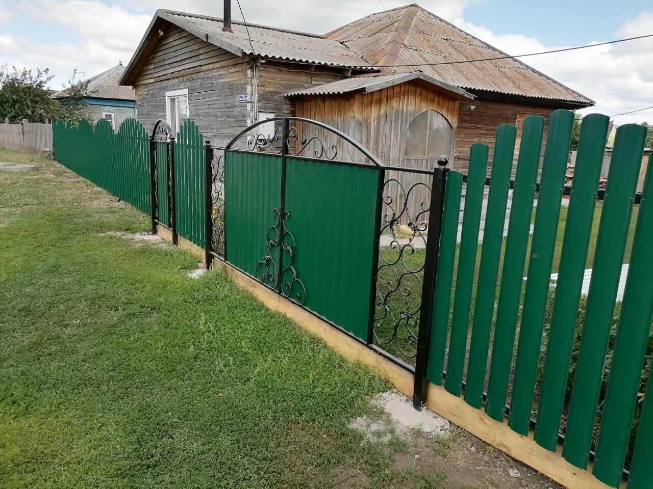 забор из штакетника Зеленый Мох фото3 в Жезказгане