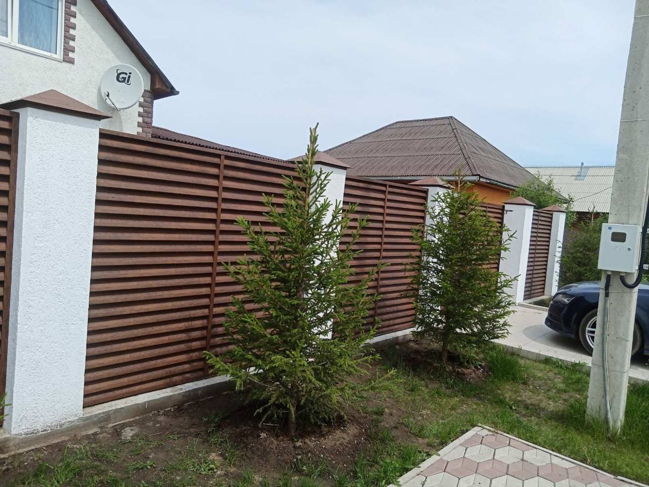 забор-жалюзи printech каштан двусторонний фото8 в Жезказгане