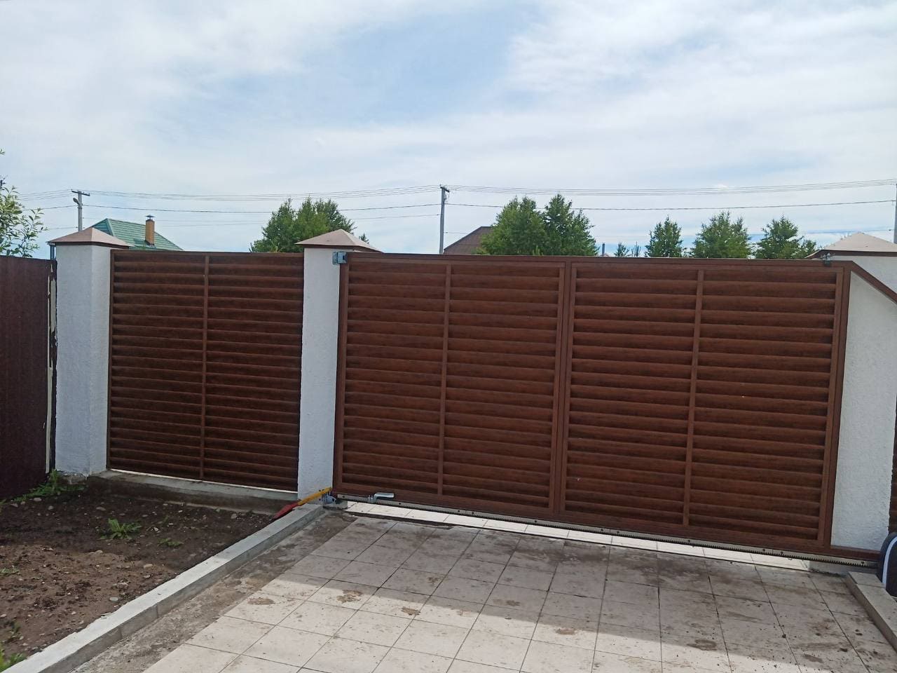 забор-жалюзи printech каштан двусторонний фото4 в Жезказгане