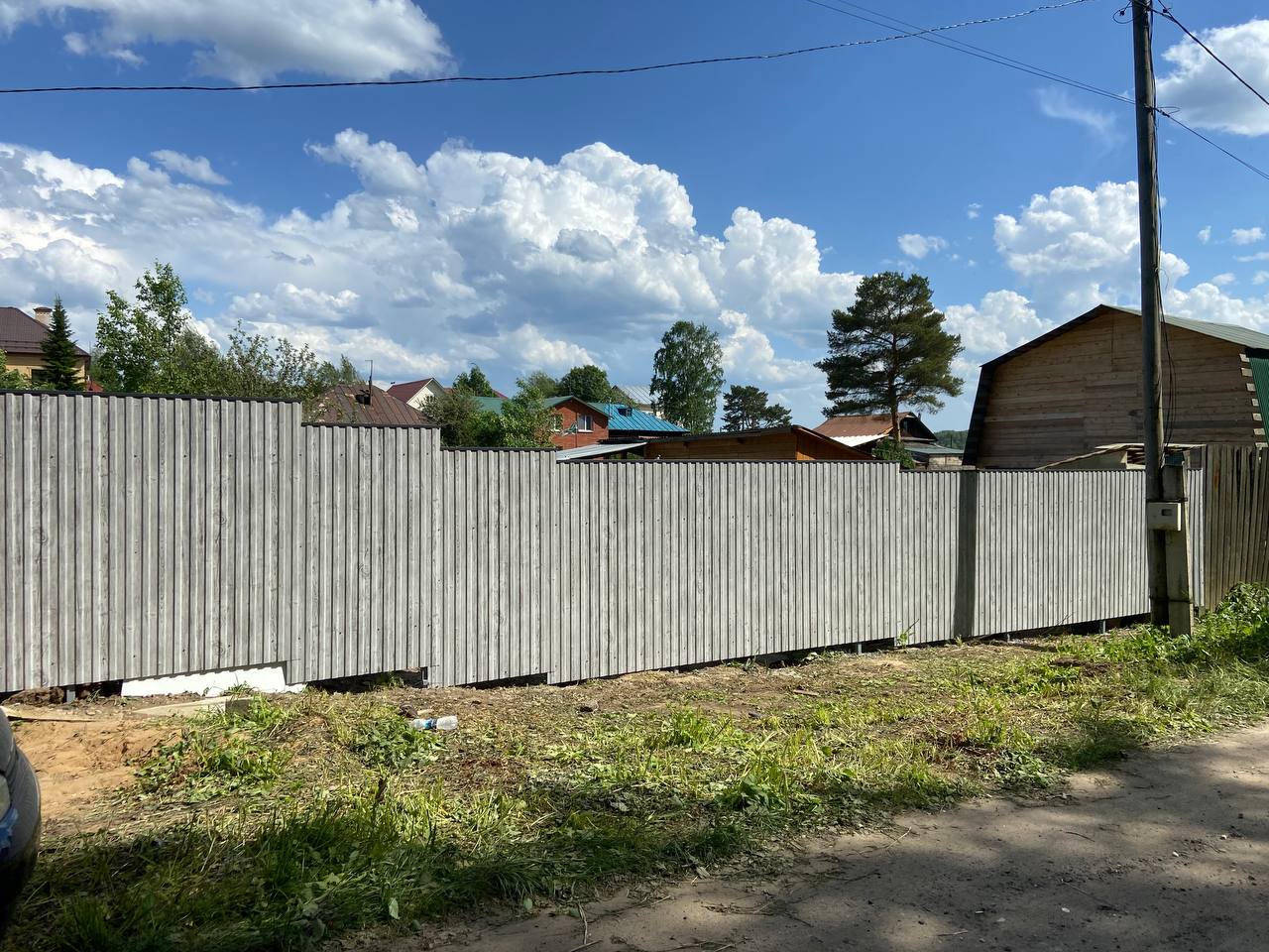 Забор из профнастила НС-10 42м Светлая Береза SteelArt фото 8 в Жезказгане