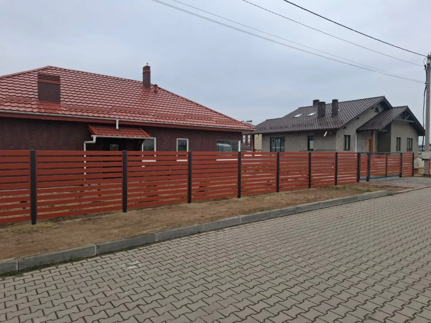 Забор-ранчо из металлопланкена 18м RAL8004 Терракотовый фото 1 в Жезказгане